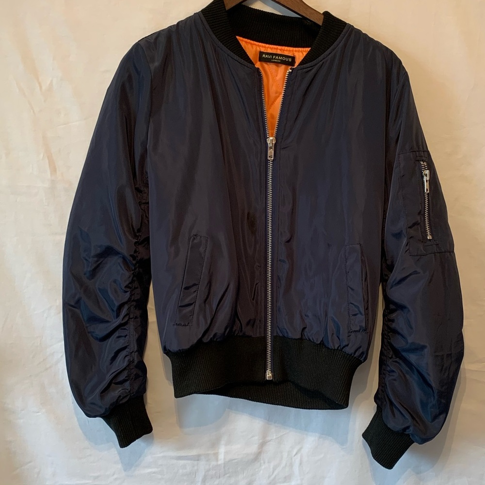 🍃Dark Blue Bomber Jacket 🌻🍃